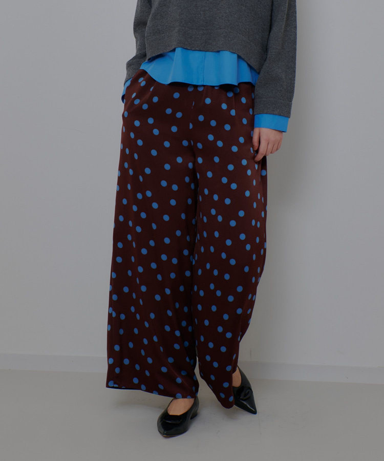 allureville コインドットイージーパンツ ブラウン系 (88)