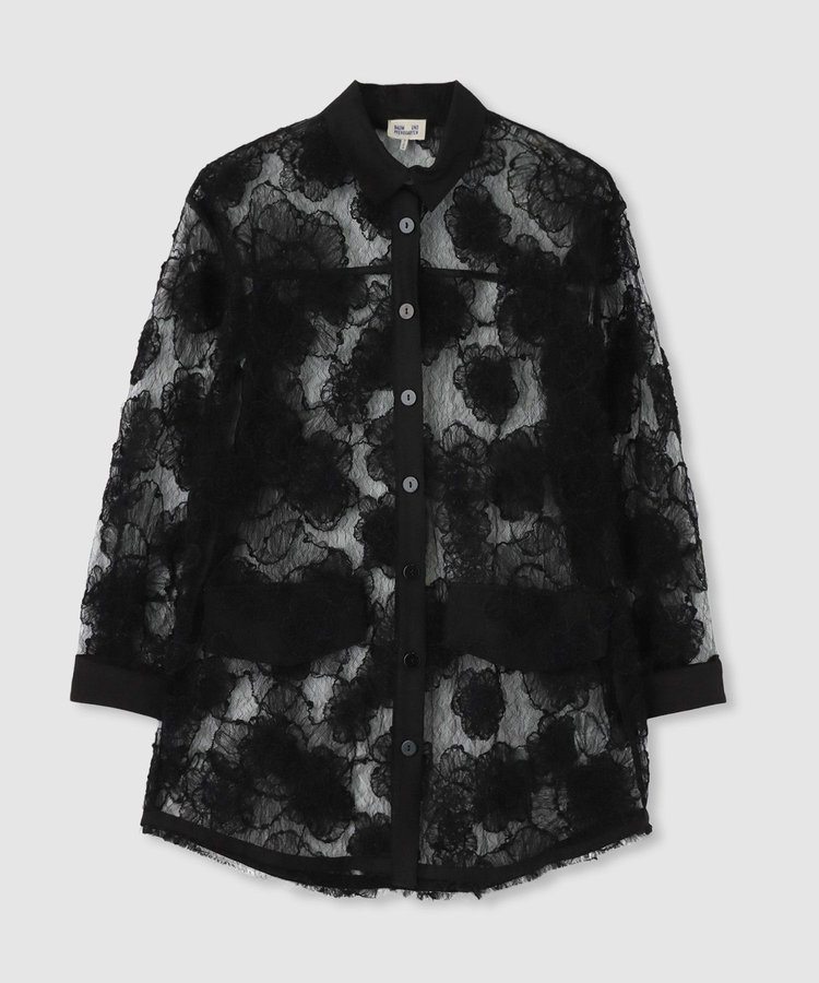 buying 【BAUM UND PFERDGARTEN(バウムアンドヘルガーデン)】 ANNICA LACE BLOUSE ブラック (95)