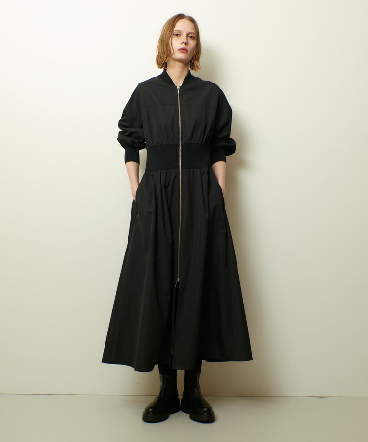 allureville ボンバーワンピース　 ブラック (95)