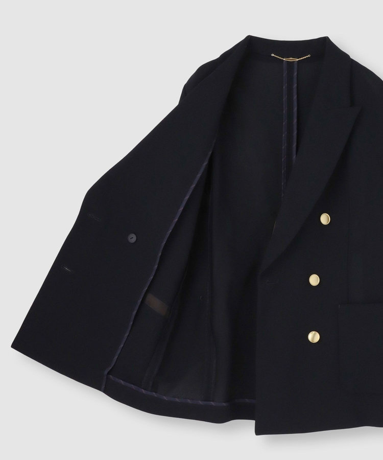 allureville レノクロスダブルブレストジャケット ネイビー (65)