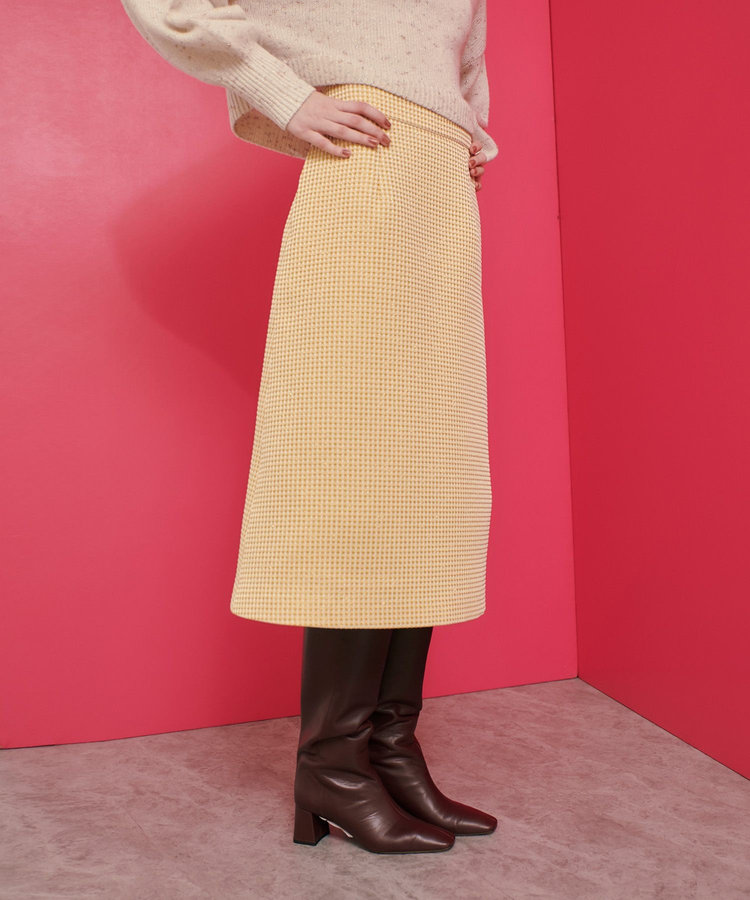 LOULOU WILLOUGHBY 【LOULOU WILLOUGHBY】スパークルジャガードスカート イエロー (21)