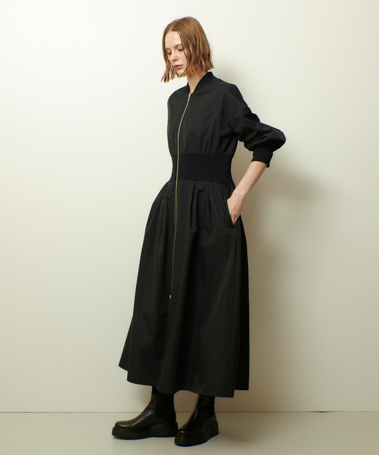 allureville ボンバーワンピース　 ブラック (95)