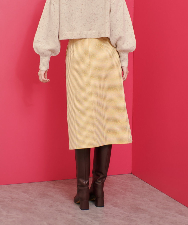 LOULOU WILLOUGHBY 【LOULOU WILLOUGHBY】スパークルジャガードスカート イエロー (21)