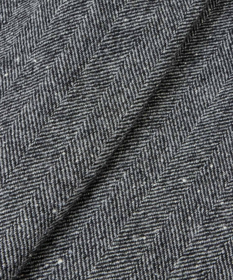 allureville 【セットアップ対応可能】ヘリンボンツイードテーラードジャケット ブラック (95)