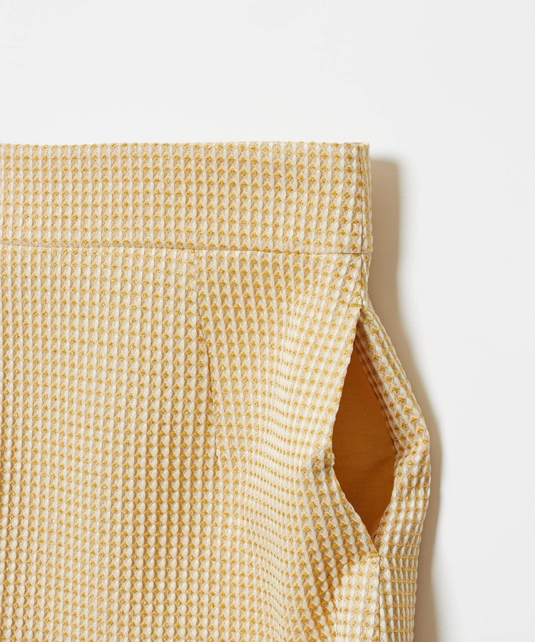 LOULOU WILLOUGHBY 【LOULOU WILLOUGHBY】スパークルジャガードスカート イエロー (21)