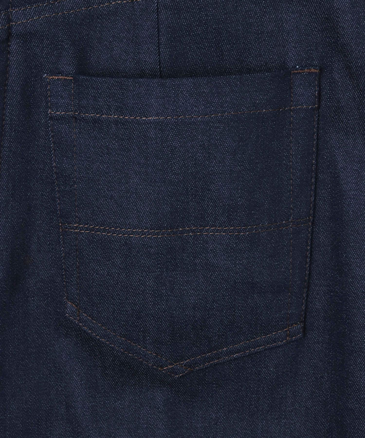 allureville デニムライクフロントタックスカート ネイビー (65)