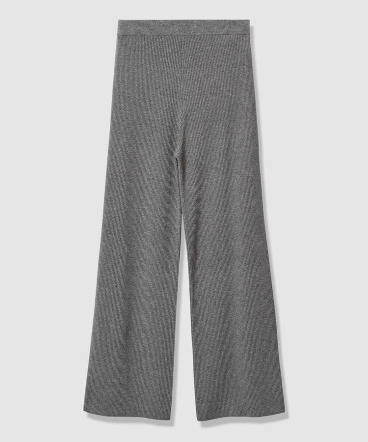 allureville ウールリブニットパンツ グレー (92)