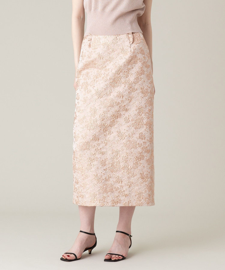 LOULOU WILLOUGHBY 【LOULOU WILLOUGHBY】ラメジャガードスカート ピンク (41)