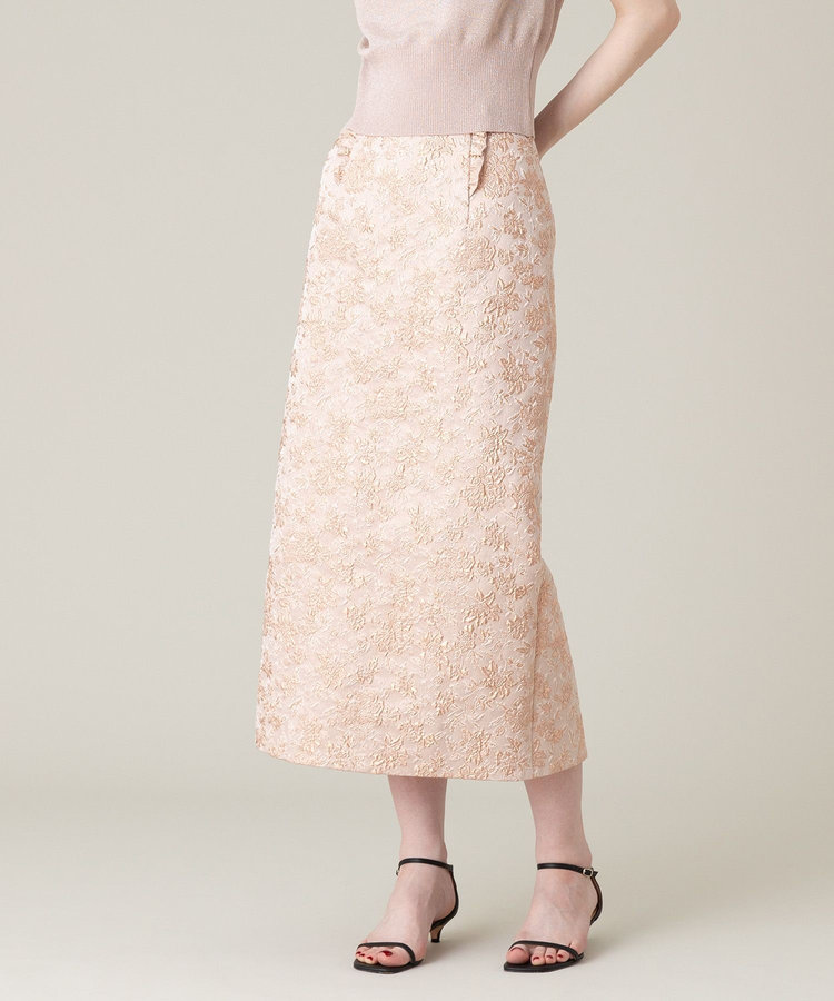 LOULOU WILLOUGHBY 【LOULOU WILLOUGHBY】ラメジャガードスカート ピンク (41)