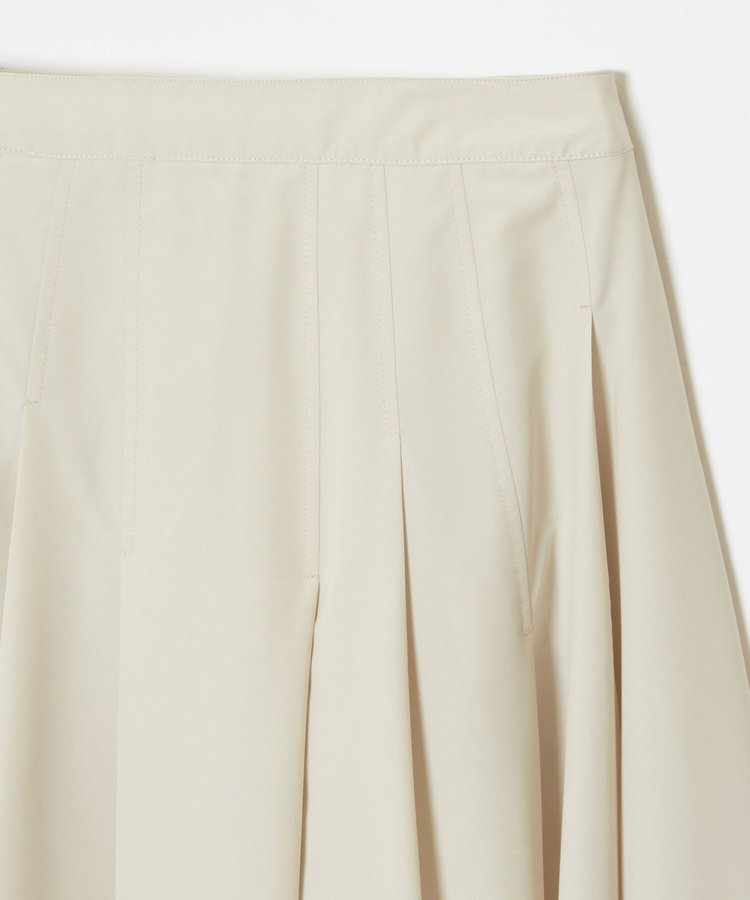 allureville マットタフタアンイーブンタックスカート ライトベージュ (12)