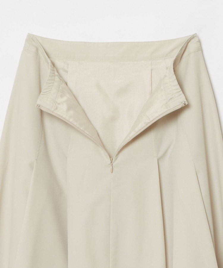 allureville マットタフタアンイーブンタックスカート ライトベージュ (12)