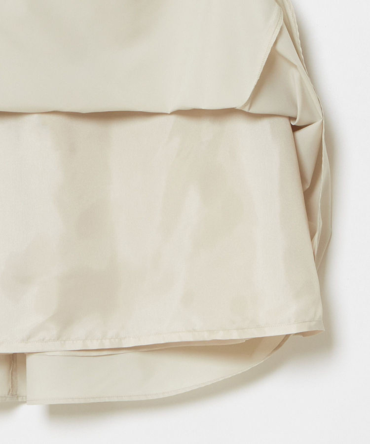 allureville マットタフタアンイーブンタックスカート ライトベージュ (12)