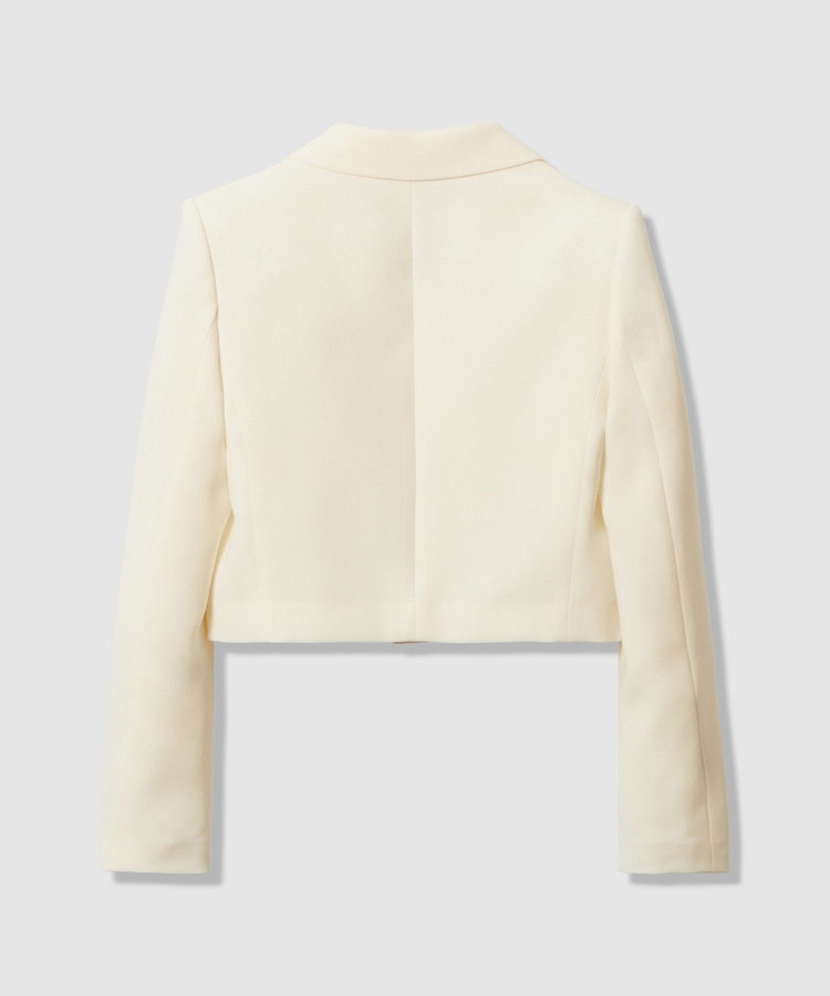 LOULOU WILLOUGHBY 【LOULOU WILLOUGHBY】ダブルクロスショートジャケット オフホワイト (02)