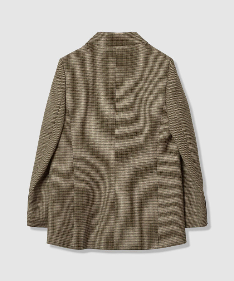 allureville CHIC TWEEDダブルジャケット ブラウン (81)