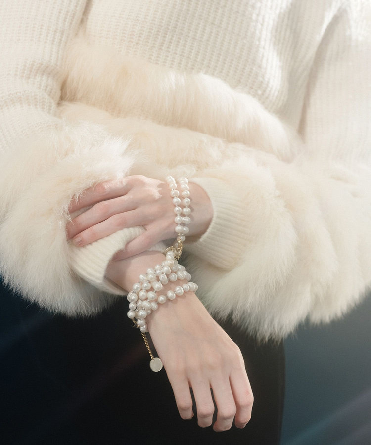 LOULOU WILLOUGHBY ◇【LOULOU WILLOUGHBY】タンスイパールロングネックレス オフホワイト (02)