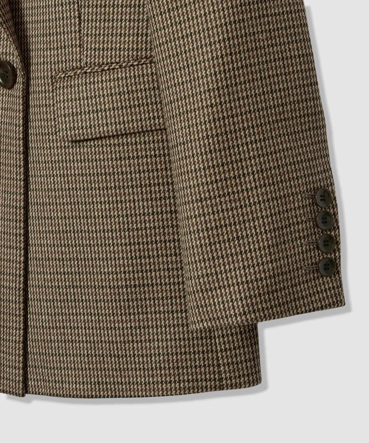 allureville CHIC TWEEDダブルジャケット ブラウン (81)