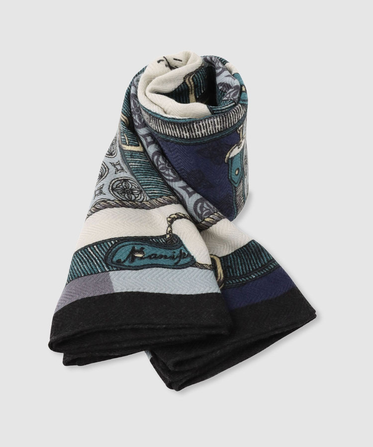 buying 【manipuri(マニプリ)】 INDIA STOLE グレー (92)