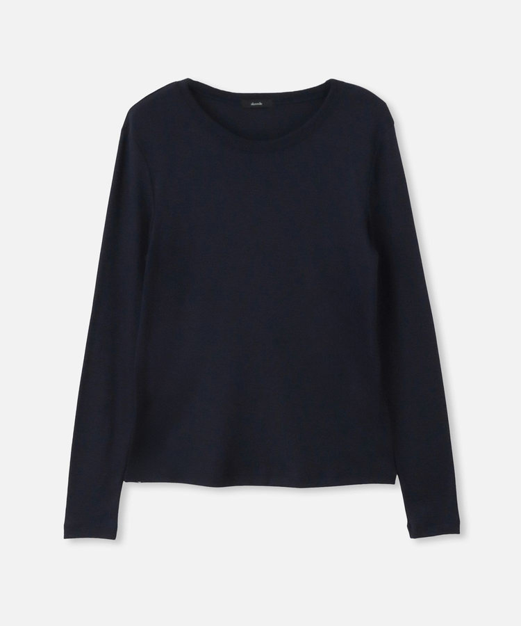 allureville シアーウールフライスプルオーバー ネイビー (65)