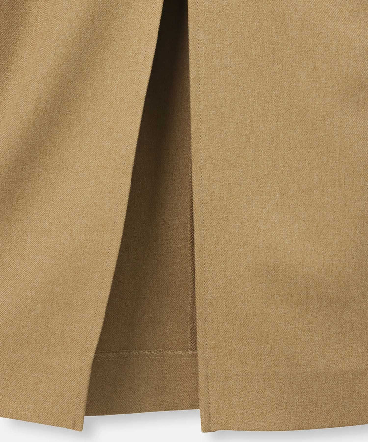 allureville フロントジップサスペンダースカート キャメル (86)