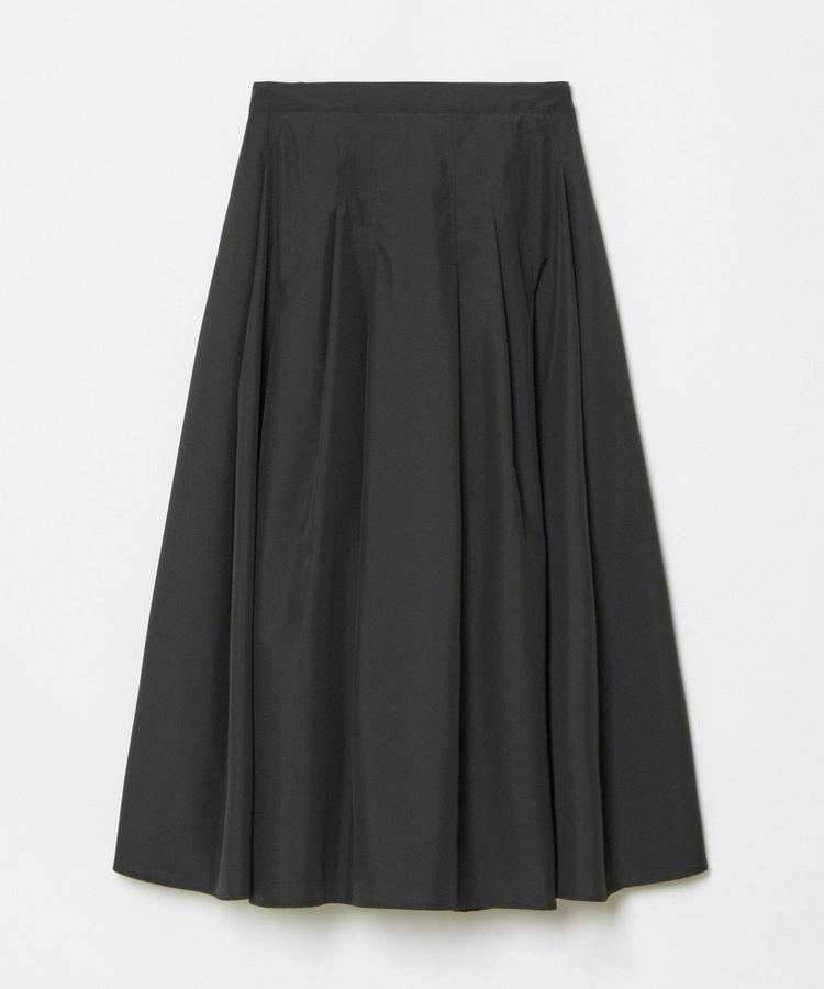 allureville マットタフタアンイーブンタックスカート ブラック (95)