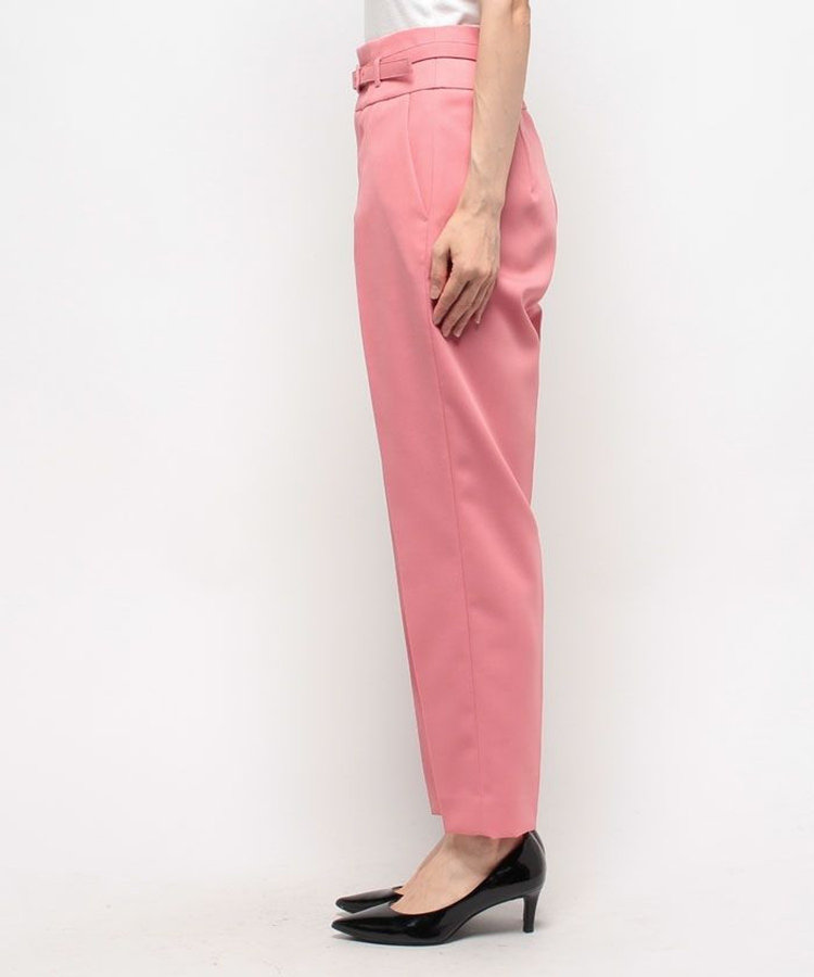 LOULOU WILLOUGHBY 【LOULOU WILLOUGHBY】T/Wギャバテーパードパンツ ピンク (41)