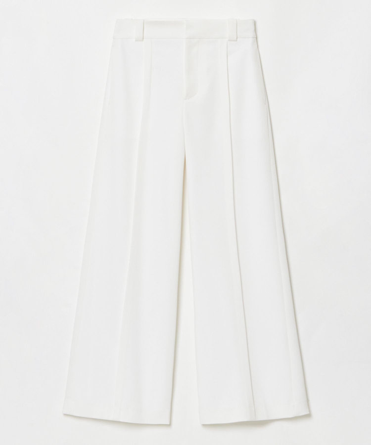 LOULOU WILLOUGHBY 【LOULOU WILLOUGHBY】タックステッチワイドパンツ オフホワイト (02)