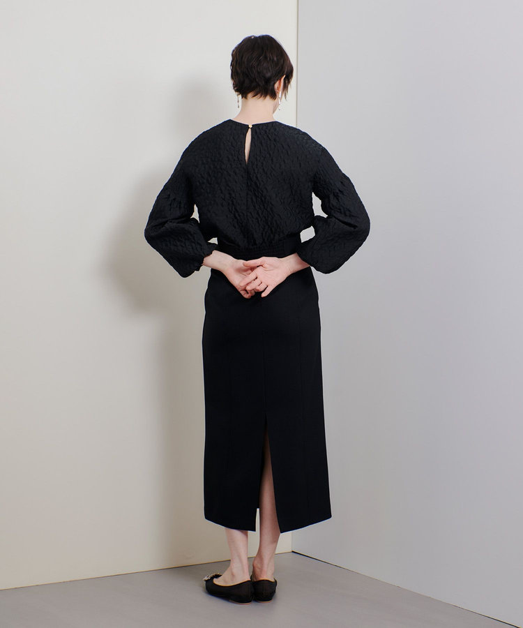 allureville フロントジップサスペンダースカート ブラック (96)