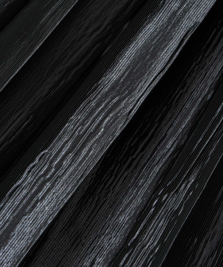 LOULOU WILLOUGHBY 【LOULOU WILLOUGHBY】グロッシーグラデプリーツスカート ブラック (95)