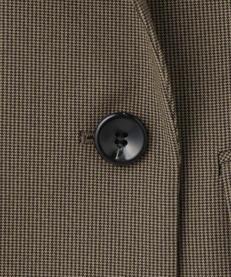 allureville TRストレッチダブルジャケット ブラウン (81)