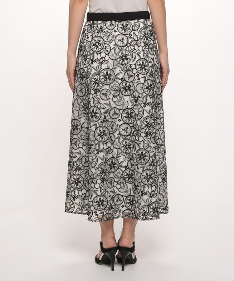 LOULOU WILLOUGHBY 【LOULOU WILLOUGHBY】フルーツチュールスカート ベージュ系 (19)