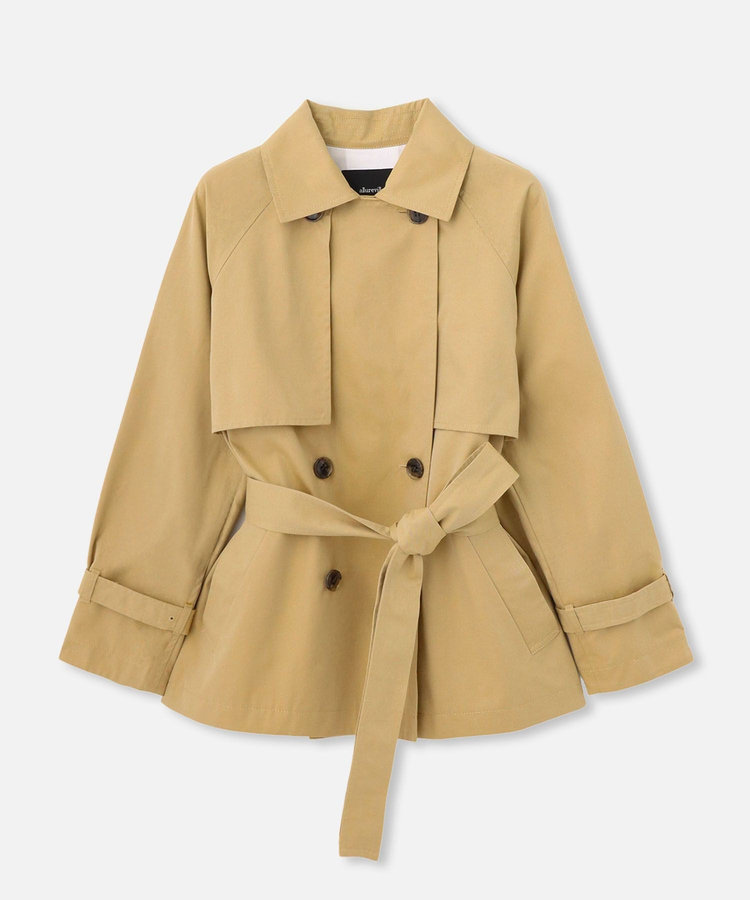 allureville スーピマコットンミドルトレンチコート ベージュ (11)
