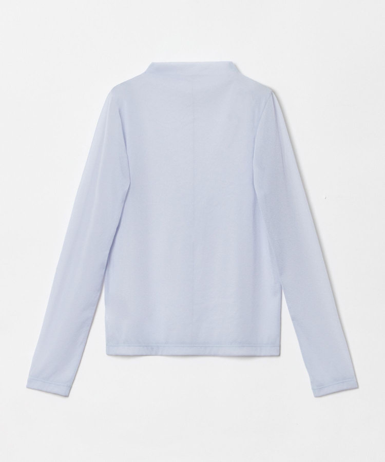allureville シアーファネルネックプルオーバー ライトブルー (62)
