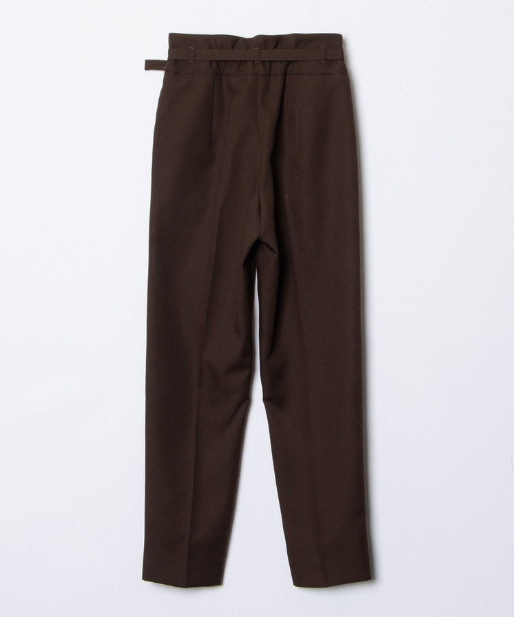 LOULOU WILLOUGHBY 【LOULOU WILLOUGHBY】T/Wギャバテーパードパンツ ブラウン (81)