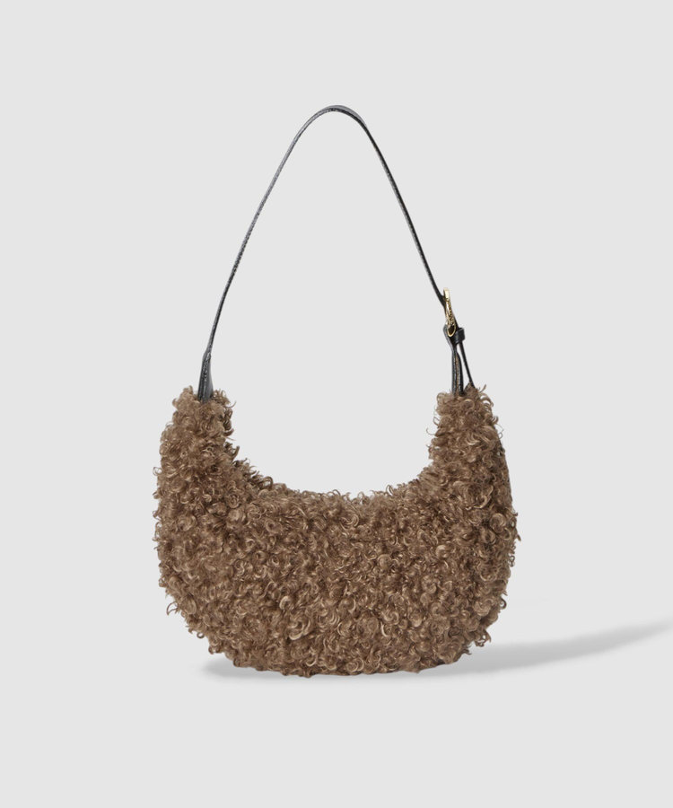 buying 【VIOLAd'ORO (ヴィオラドーロ)】ELMOカルガンラムワンショルダーバッグ ブラウン (81)