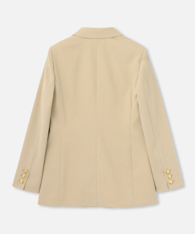 allureville リオペルダブルブレスト6釦ジャケット ベージュ (11)