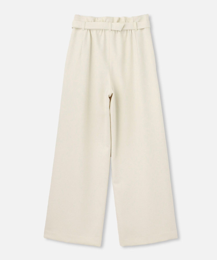 allureville ウールライクフランネルヨークレスパンツ オフホワイト (02)