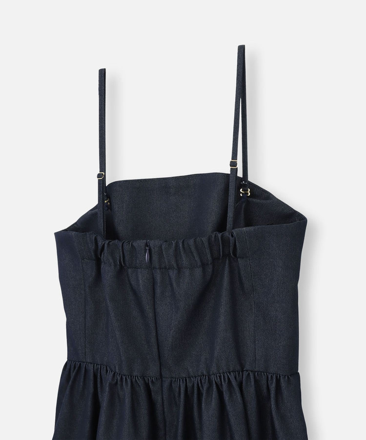 LOULOU WILLOUGHBY ◇【LOULOU WILLOUGHBY】シャンブレーベアワンピース ネイビー (65)