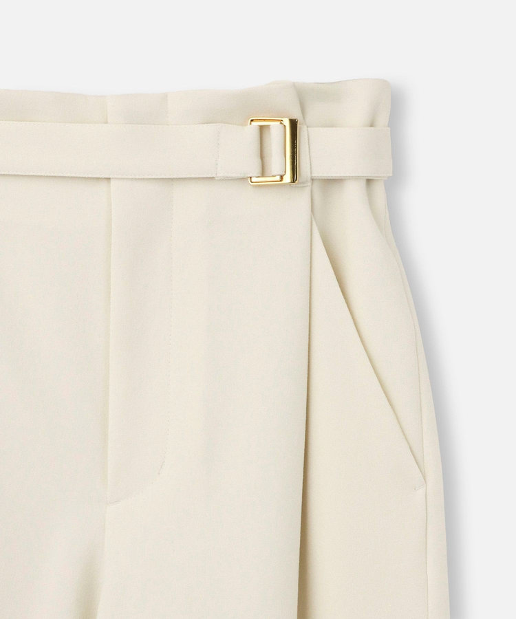 allureville ウールライクフランネルヨークレスパンツ オフホワイト (02)