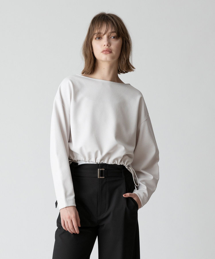 allureville ブークレーダンボールクロップドプルオーバー グレージュ (15)