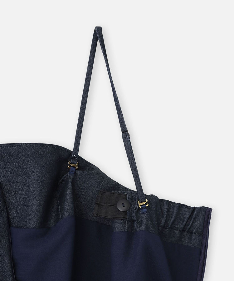 LOULOU WILLOUGHBY ◇【LOULOU WILLOUGHBY】シャンブレーベアワンピース ネイビー (65)