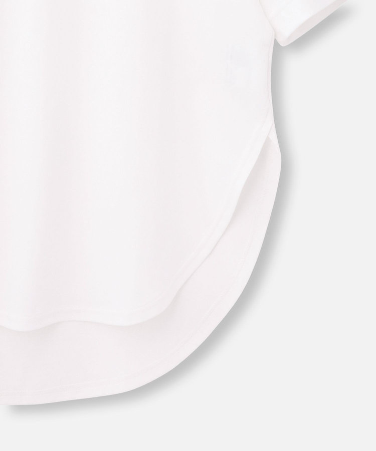 buying 【UJOH(ウジョー)】 CURVE HEM HALF SLEEVE T ホワイト (01)