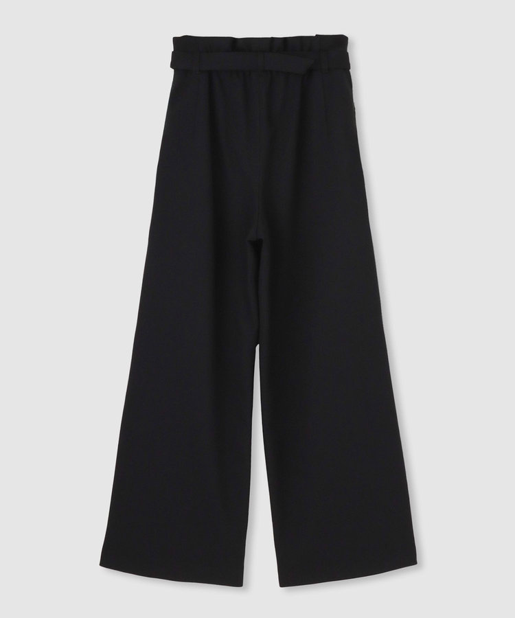 allureville ウールライクフランネルヨークレスパンツ ブラック (95)