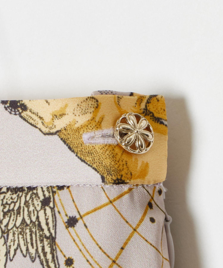 LOULOU WILLOUGHBY 【LOULOU WILLOUGHBY】ホロスコーププリントフレアスカート パープル (51)