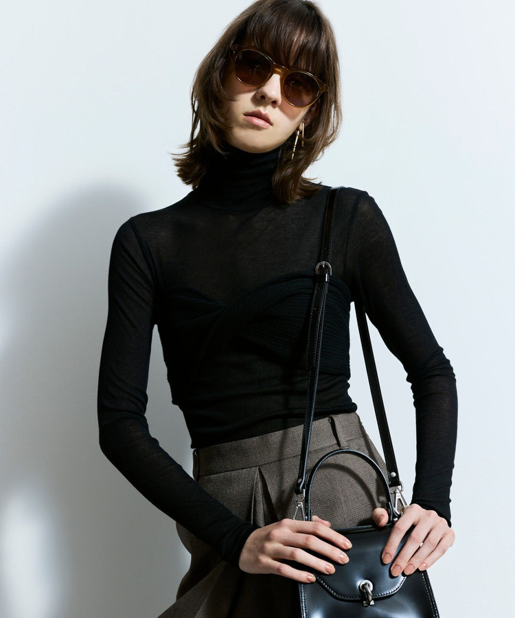 allureville シアーテレコプルオーバー ブラック (95)