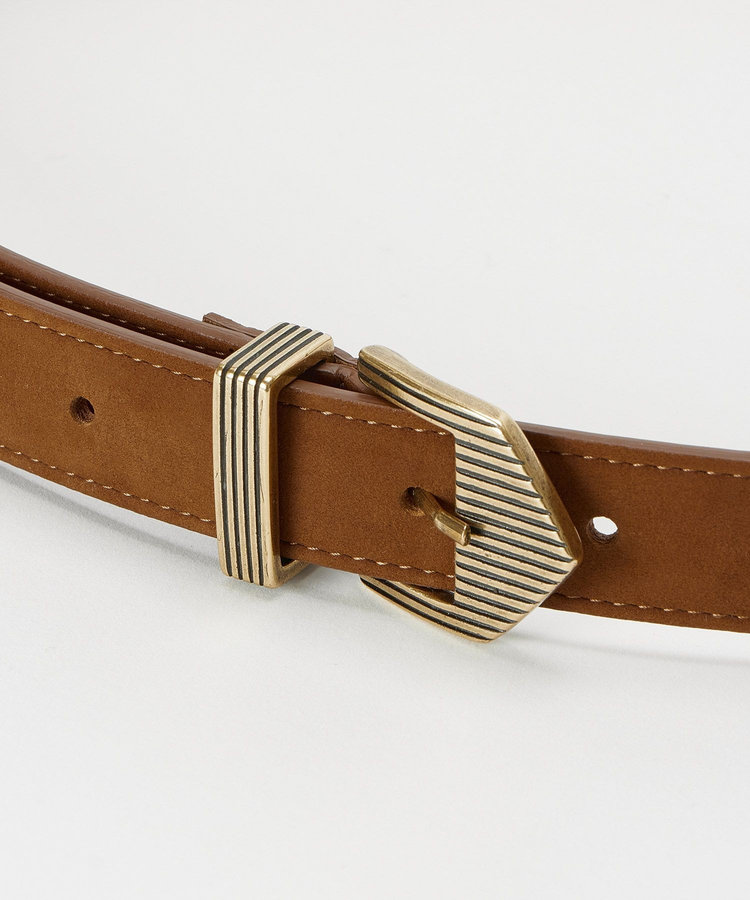 buying  【MAISON BOINET(メゾンボアネ)】 ARROW BUCKLE BELT キャメル (84)