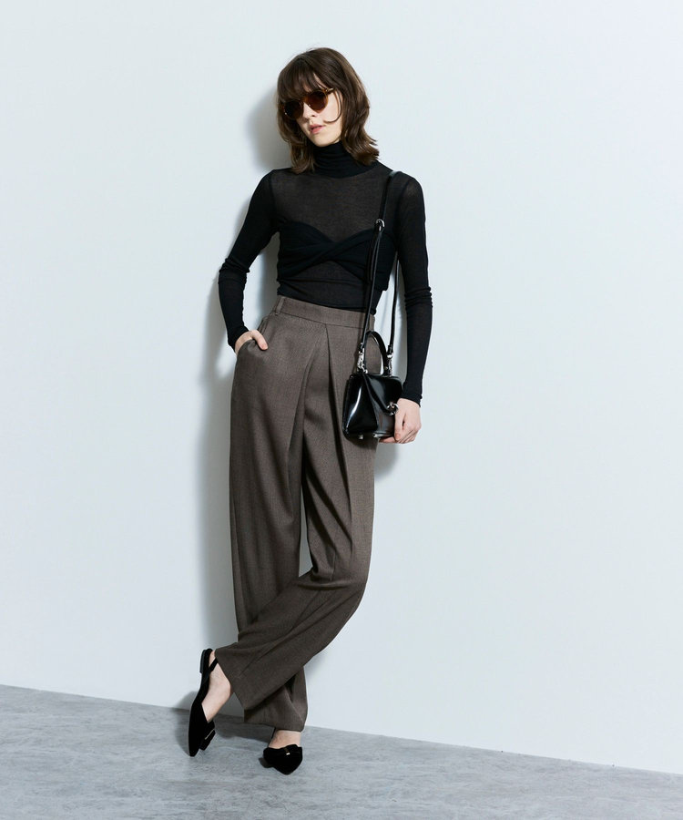 allureville シアーテレコプルオーバー ブラック (95)