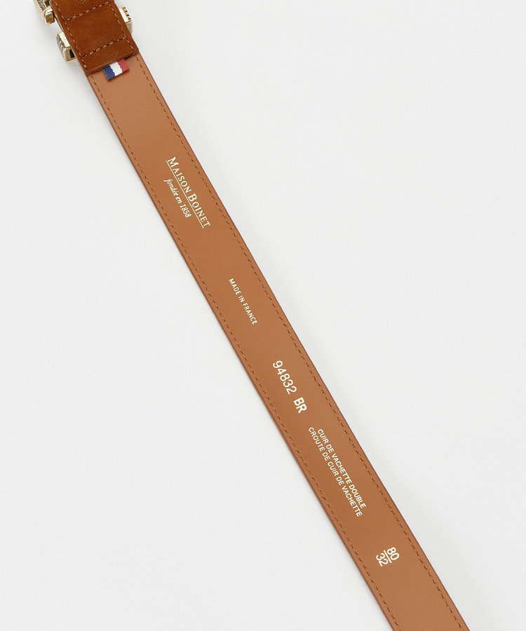buying  【MAISON BOINET(メゾンボアネ)】 ARROW BUCKLE BELT キャメル (84)