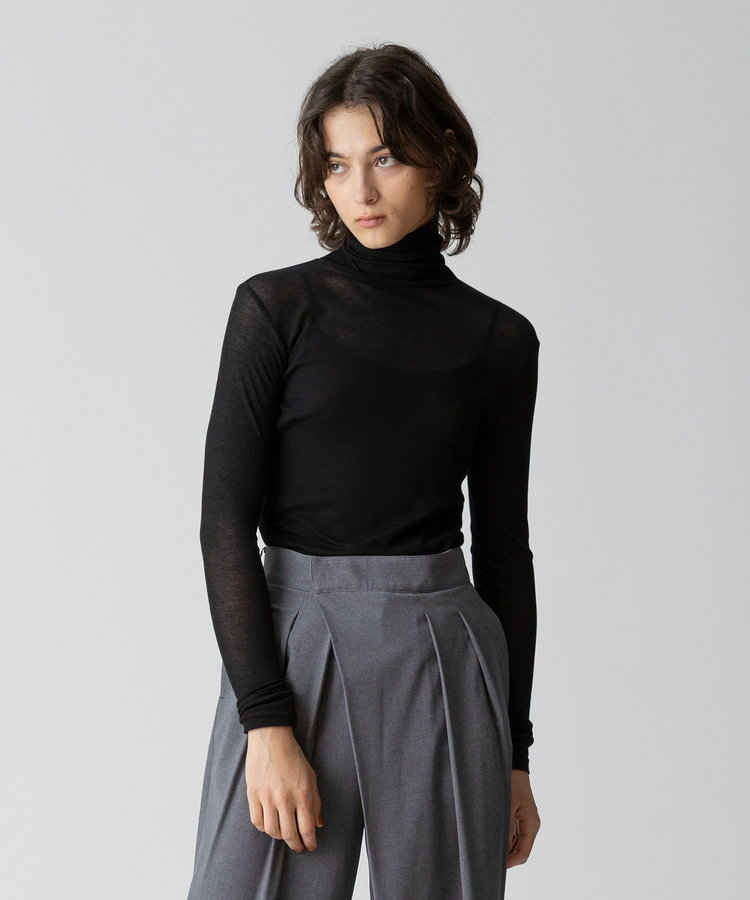 allureville シアーテレコプルオーバー ブラック (95)