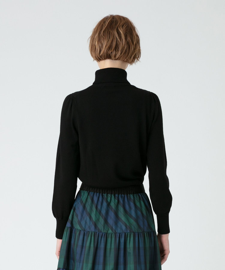 LOULOU WILLOUGHBY 【LOULOU WILLOUGHBY】コンパクトタートル長袖プルオーバー ブラック (95)