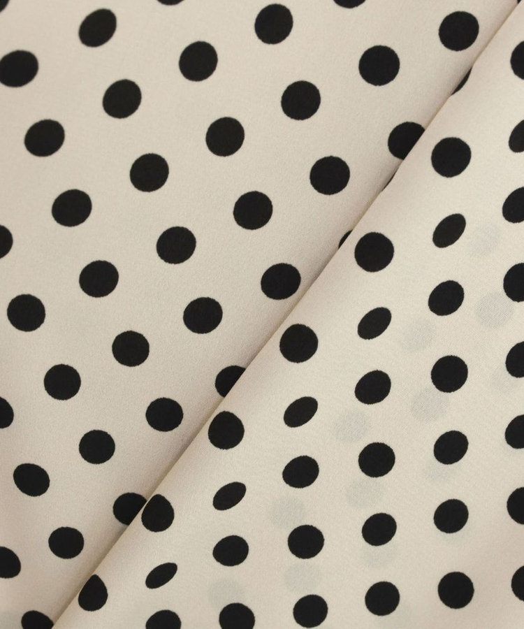 LOULOU WILLOUGHBY 【LOULOU WILLOUGHBY】◇デシンドットフリルボウタイブラウス ライトベージュ (12)